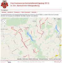 Hochwasserschadensbeseitigung 2013 in der Gemeinde Klingenberg